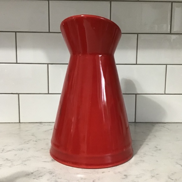 STOKES Ceramic Red Pitcher Jug Rope Design - Picture 3 of 8